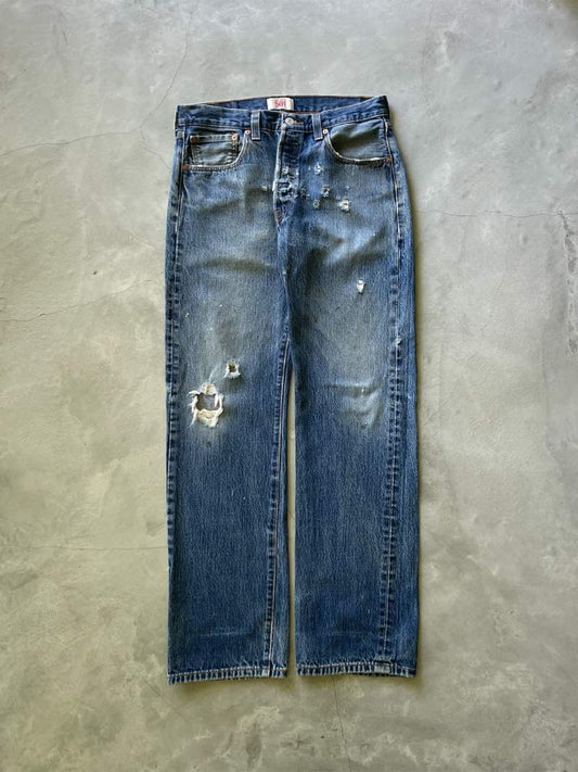 Shot Gun Hole Levis Denim Jeans - 00s - 32”