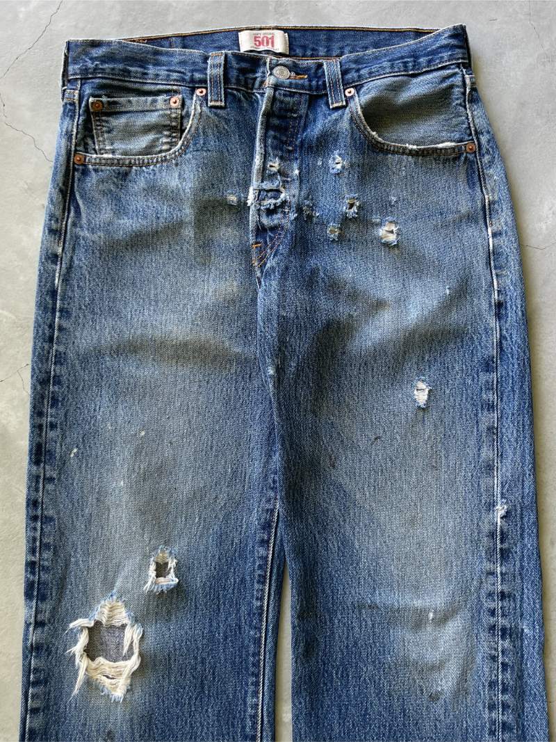 Shot Gun Hole Levis Denim Jeans - 00s - 32”