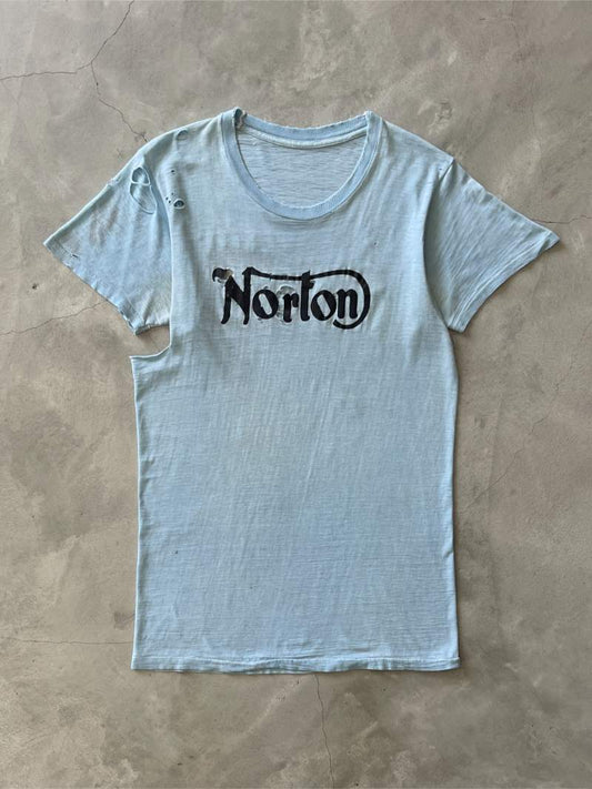 Thrashed Norton Motorcycles T-Shirt - 60s - S/M