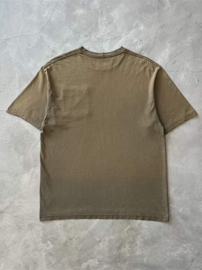 Sun Faded Olive Green Carhartt Pocket T-Shirt - 90s/00s - L/XL