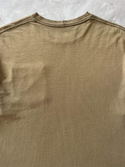 Sun Faded Olive Green Carhartt Pocket T-Shirt - 90s/00s - L/XL