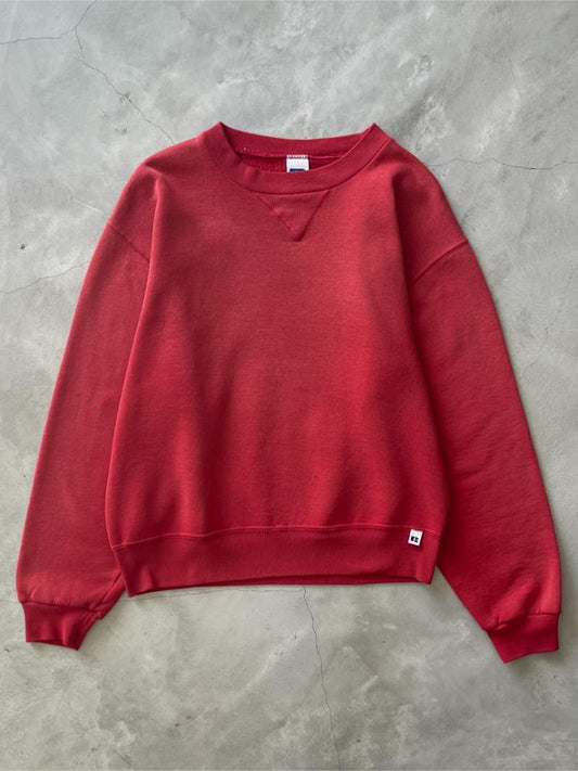 Sun Faded Red Russell Athletic Sweatshirt - 90s/00s - M