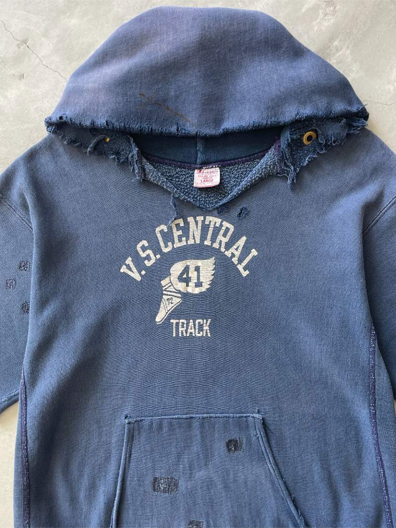 Champion reverse weave cut off hoodie deals