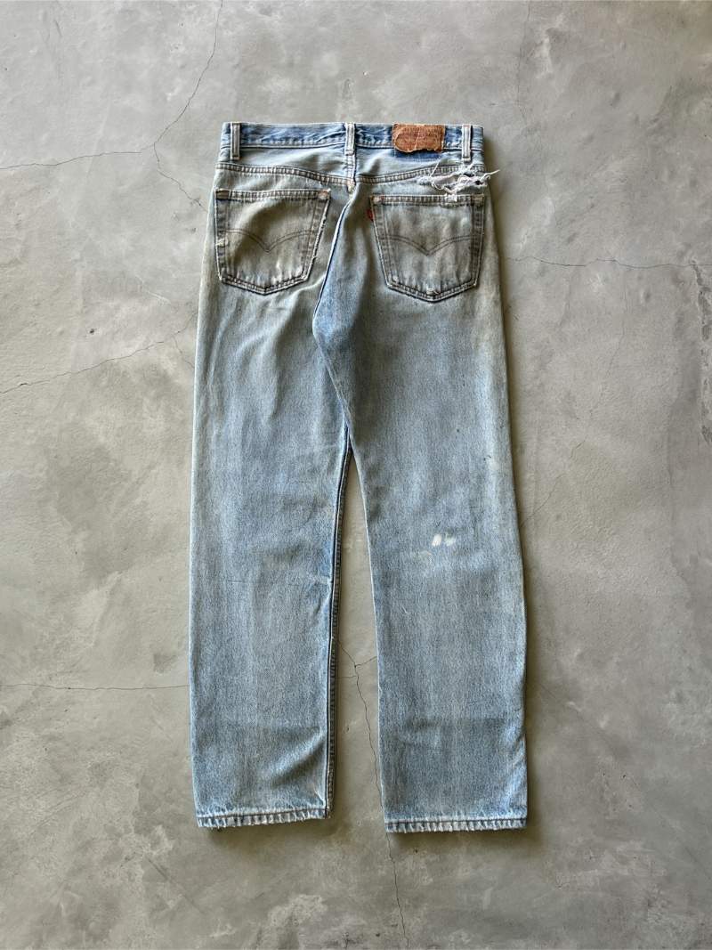 Thrashed Double Knee Levi's Jeans - 90s - 31.5"