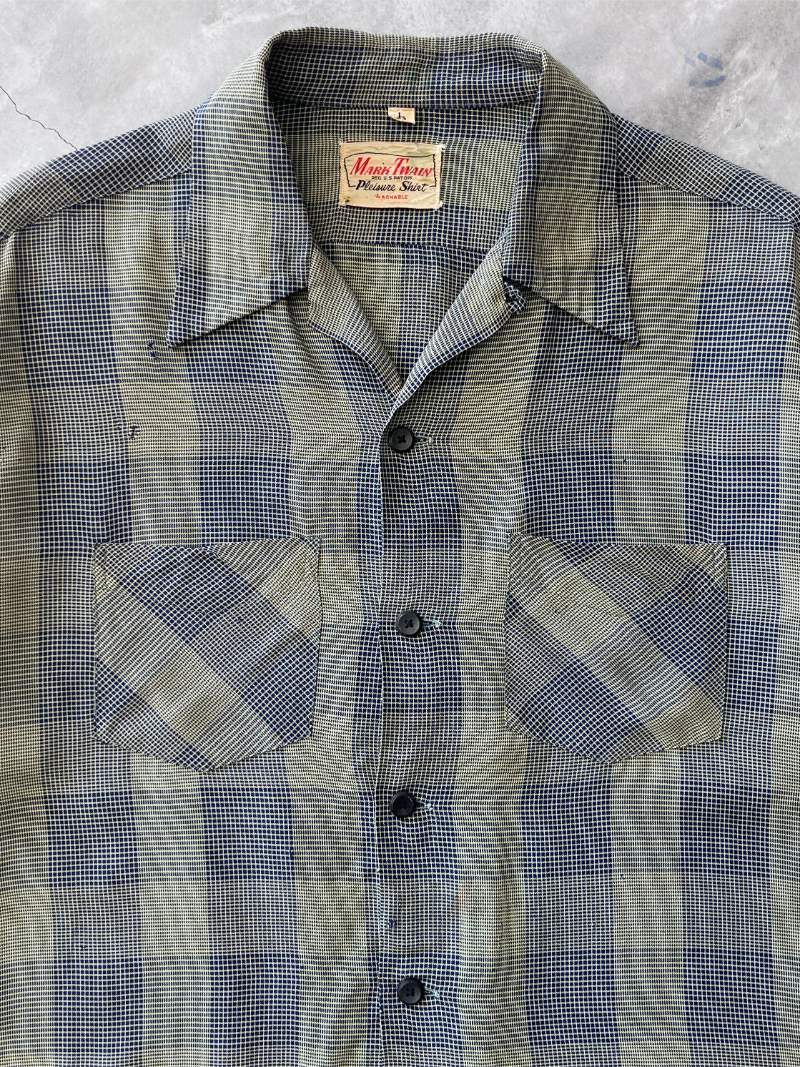 Mark Twain Gabardine Button Down - L