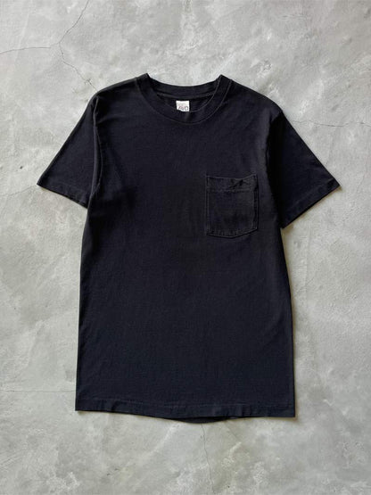 Black BVD Blank Pocket T-Shirt - 90s - S/M