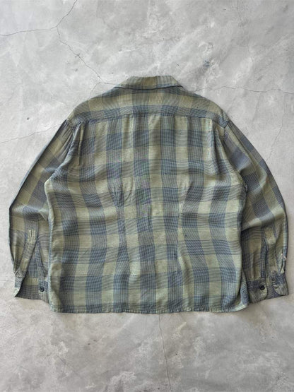 Mark Twain Gabardine Button Down - L