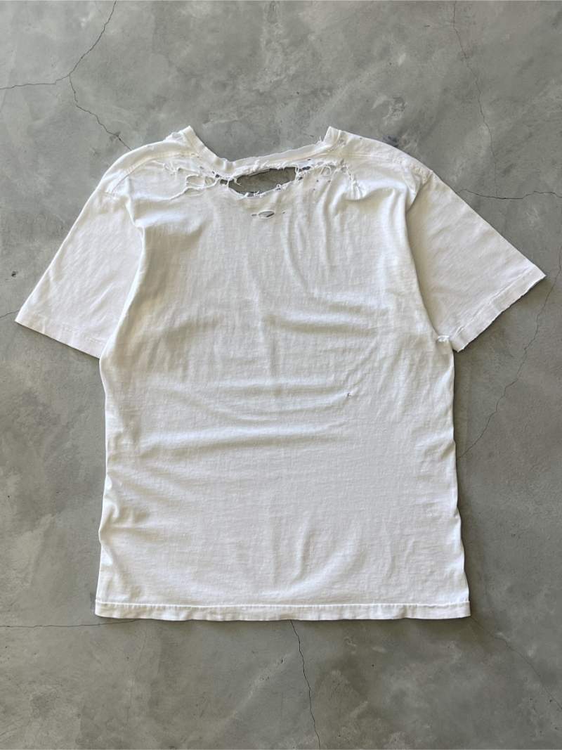 Thrashed White T-Shirt - M