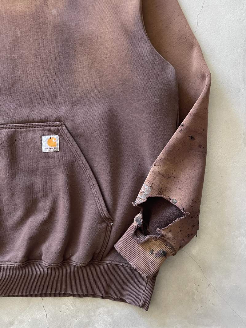 Thrashed Brown Carhartt Hoodie - XL/XXL