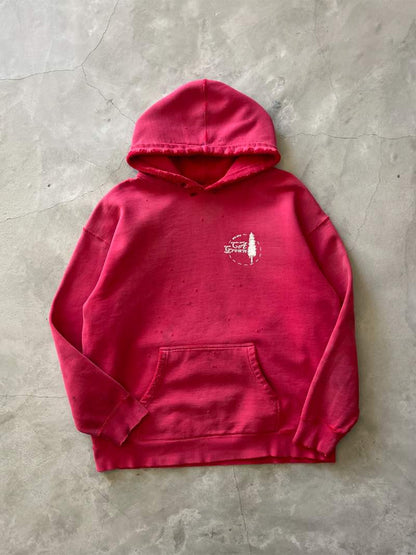 Distressed Red CA Grown Hoodie - L/XL