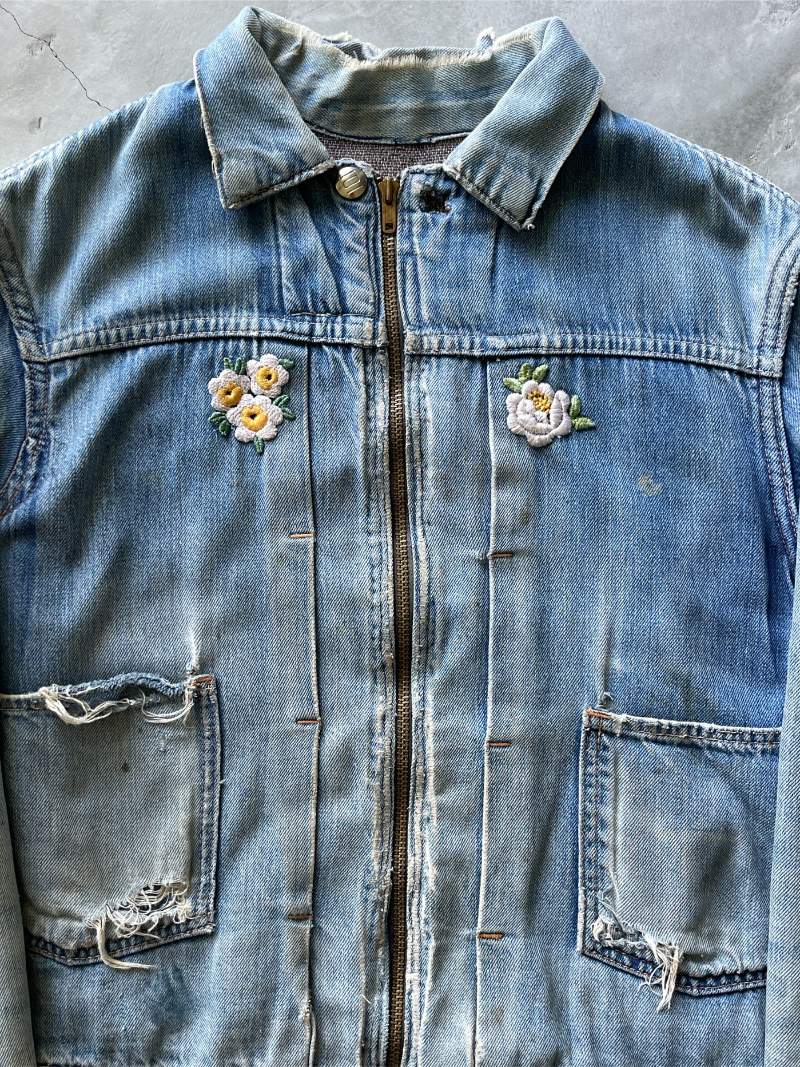 Montgomery Ward 101 Powr House 2 Pocket Denim jacket - 1950s - S/M