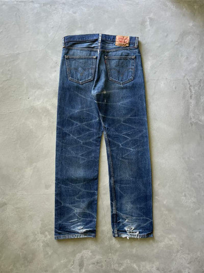 High Contrast Faded Levi's Denim Jeans - 00s - 32"