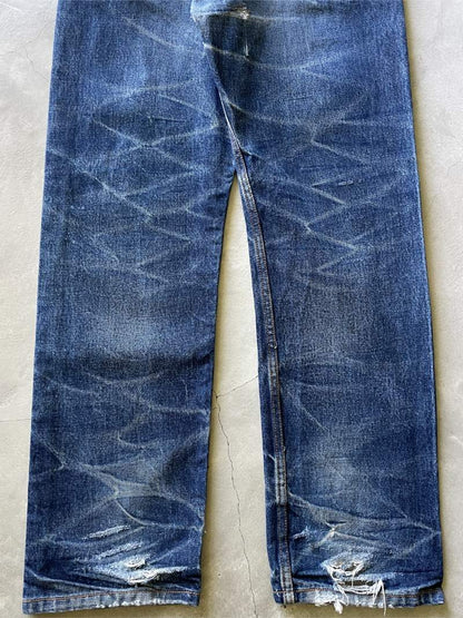 High Contrast Faded Levi's Denim Jeans - 00s - 32"