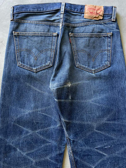 High Contrast Faded Levi's Denim Jeans - 00s - 32"