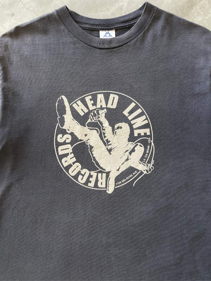 Head Line Records Chopped T-Shirt - 00s - S/M