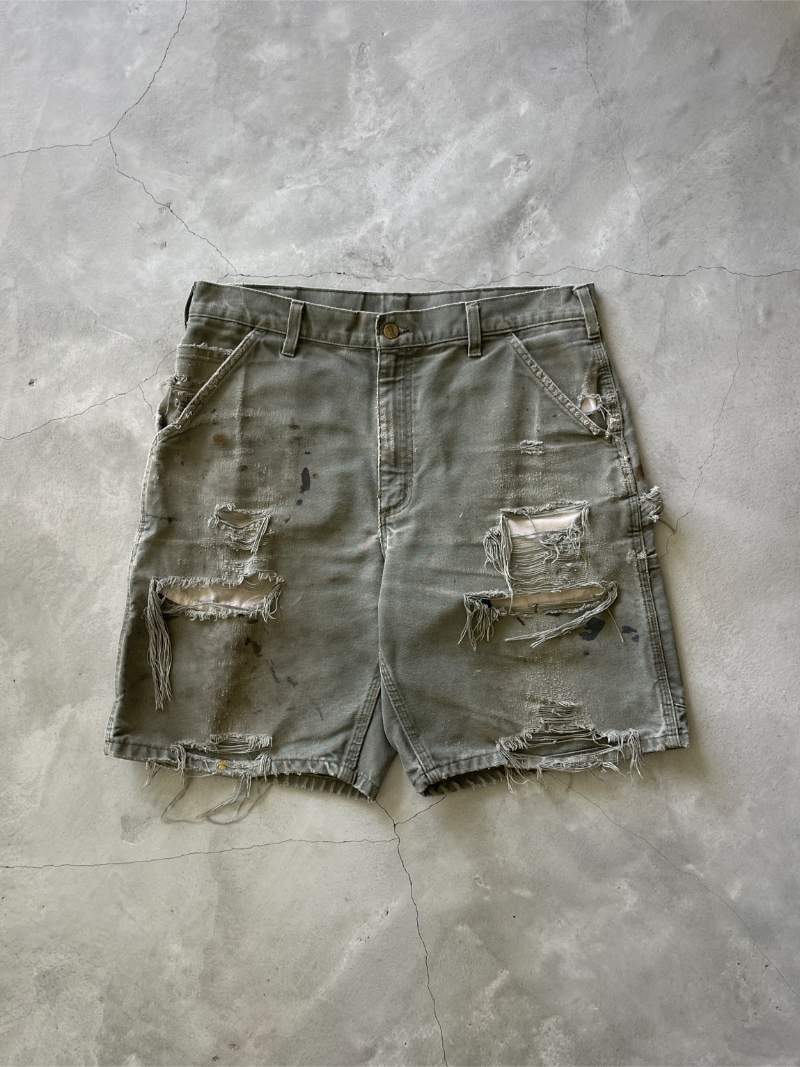 Thrashed Mos Carhartt Carpenter Shorts - 90s - 35"