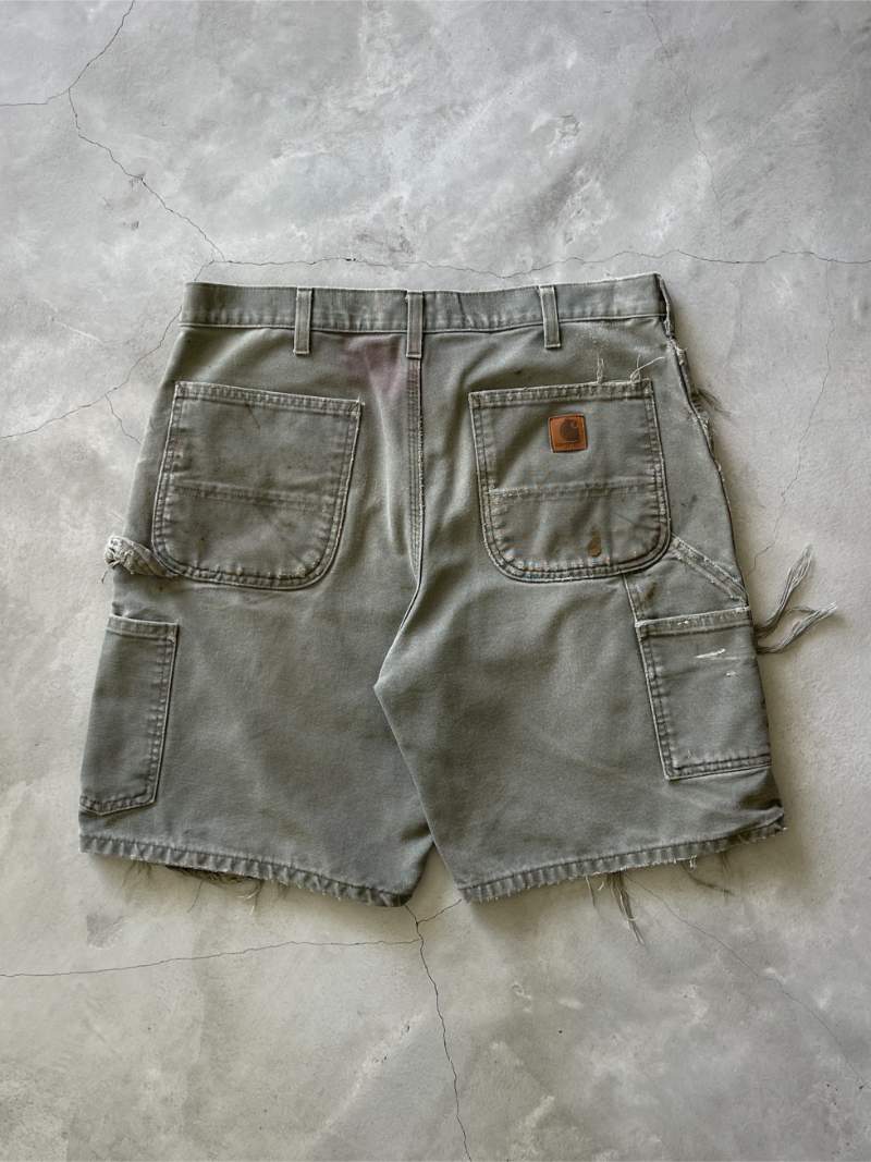 Thrashed Mos Carhartt Carpenter Shorts - 90s - 35"