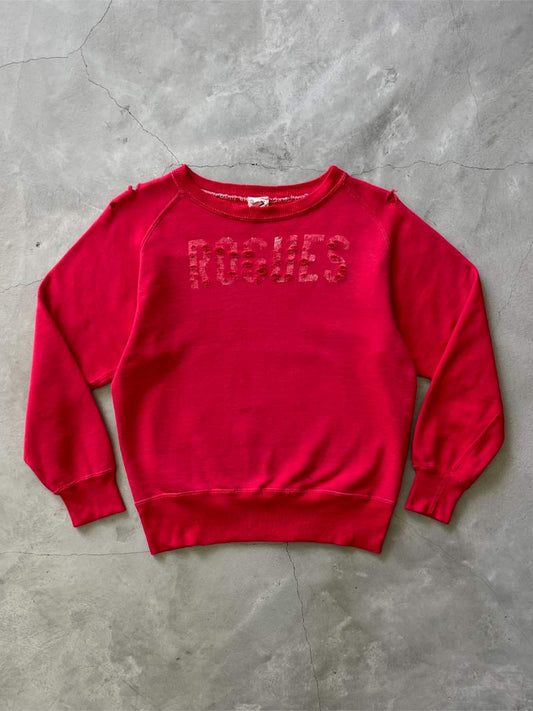 Thrashed Red Rogues Freedom Sleeve Sweatshirt - 50s/60s - S