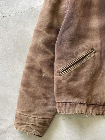 Heavily Sun Faded Brown Carhartt Detroit Jacket - 00s - M