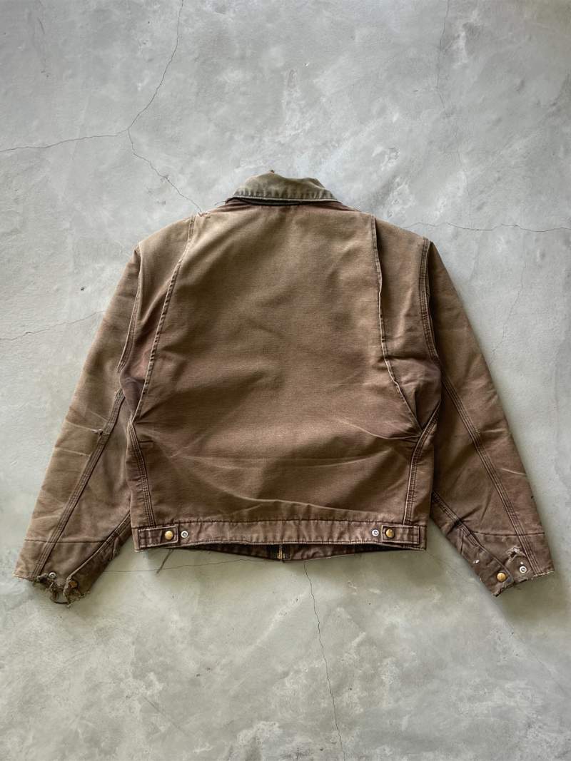 Heavily Sun Faded Brown Carhartt Detroit Jacket - 00s - M