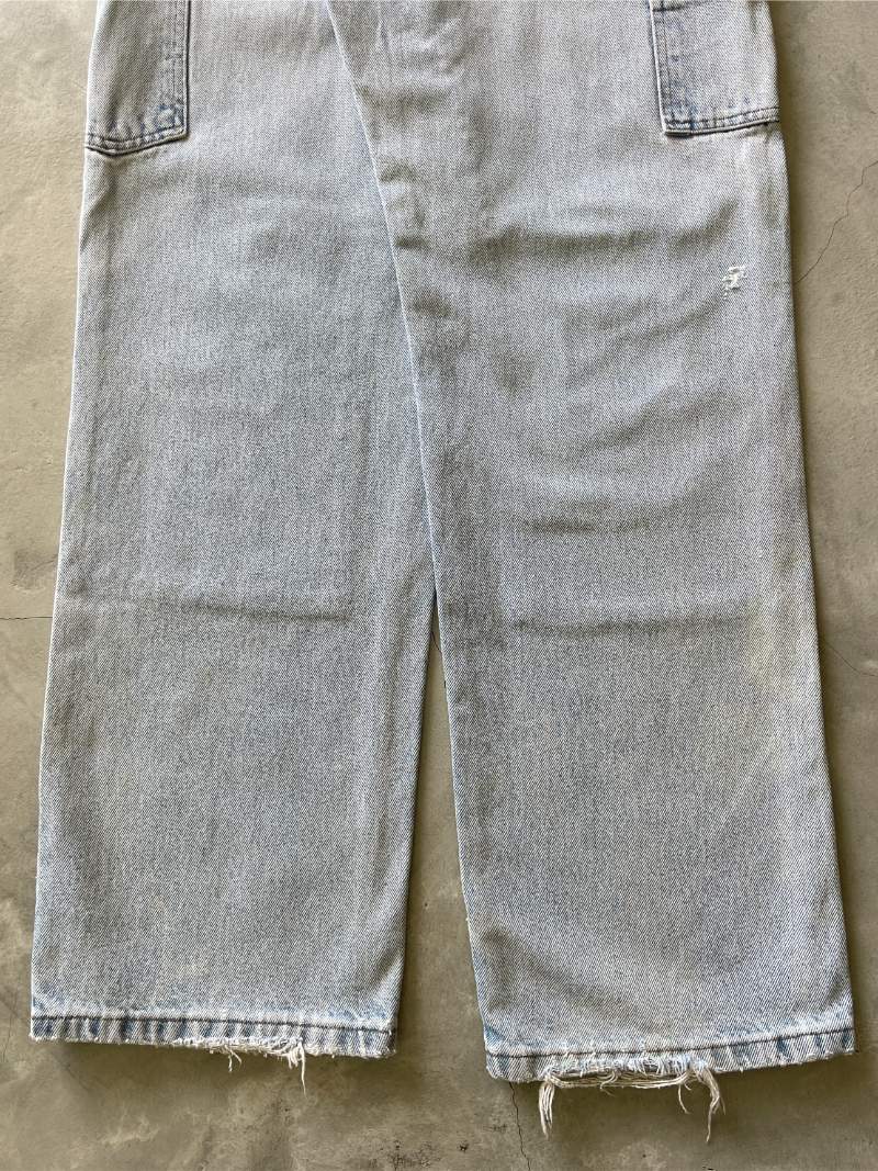 Distressed Light Wash Denim Carhartt Double Knees - 90s - 32"