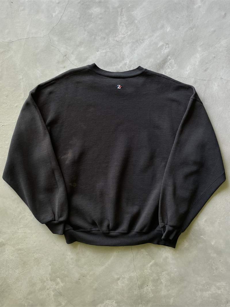 Faded Black Jerzees Sweatshirt - 90s - XL Boxy