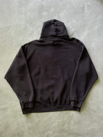 Faded Black Blank Hoodie - 90s - XL Boxy