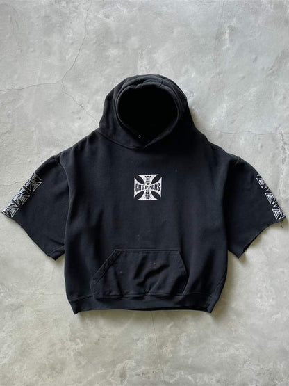 Black West Coast Choppers Cut-Off Hoodie - 00s - XL/XXL