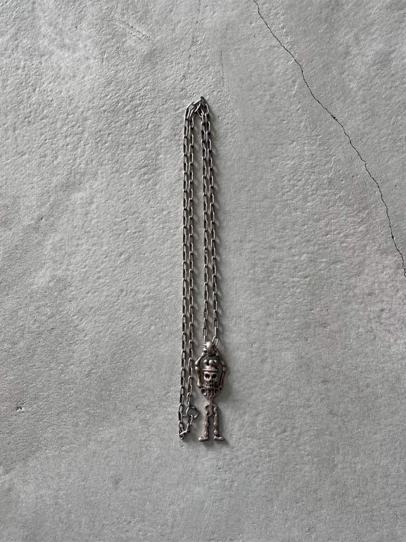 .925 Silver Biker Skeleton & Chain -