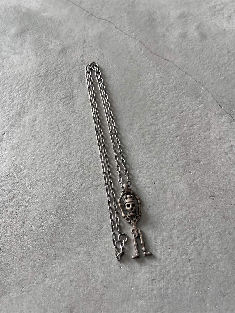 .925 Silver Biker Skeleton & Chain -