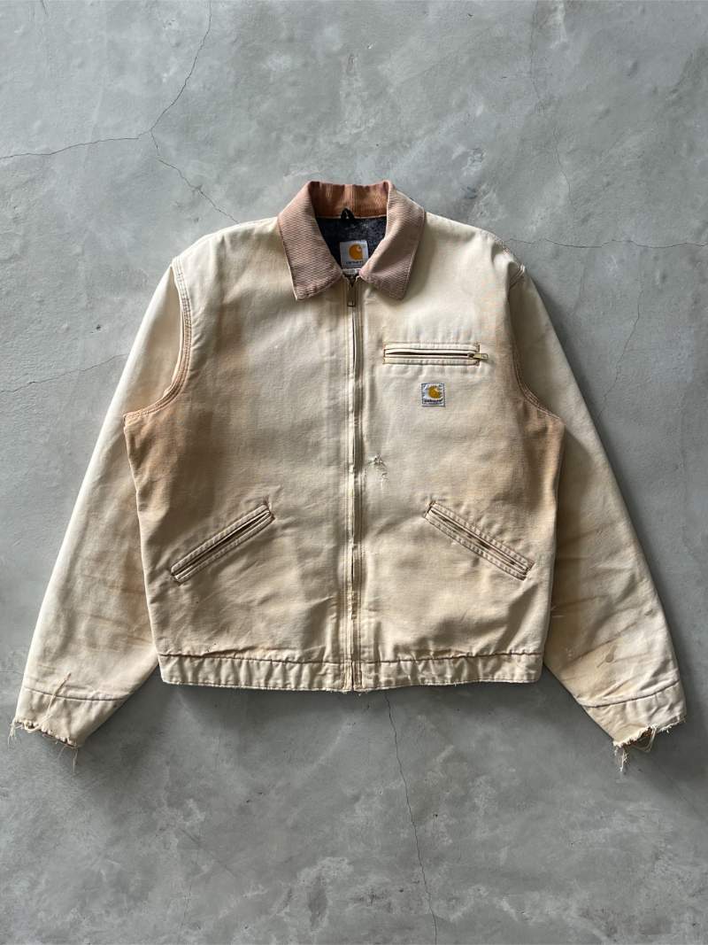 Faded Tan Carhartt Detroit Jacket - L/XL T