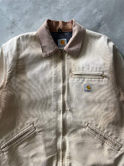 Faded Tan Carhartt Detroit Jacket - L/XL T