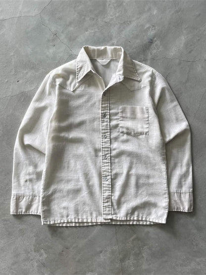 White Linen Button Down - S/M