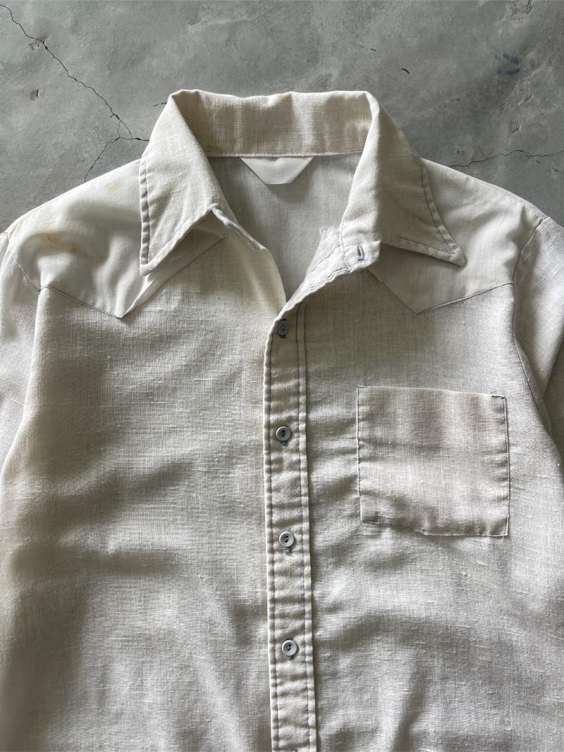 White Linen Button Down - S/M