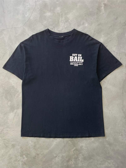 Black Out On Bail T-Shirt - 90s/00s - XL