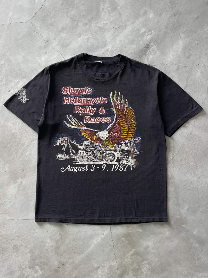 1987 Sturgis Rally Motorcycle T-Shirt - M