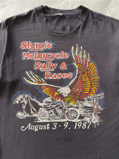 1987 Sturgis Rally Motorcycle T-Shirt - M