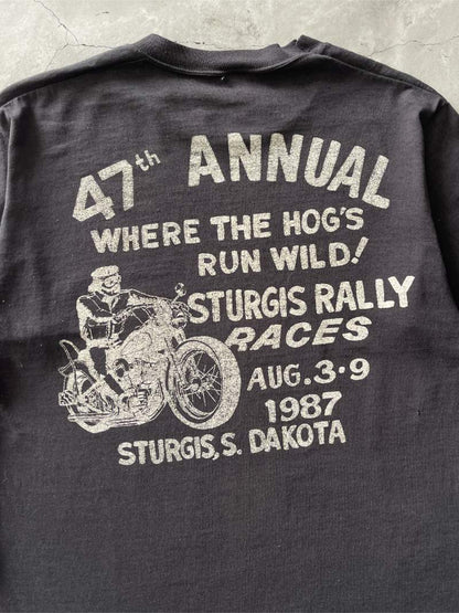 1987 Sturgis Rally Motorcycle T-Shirt - M