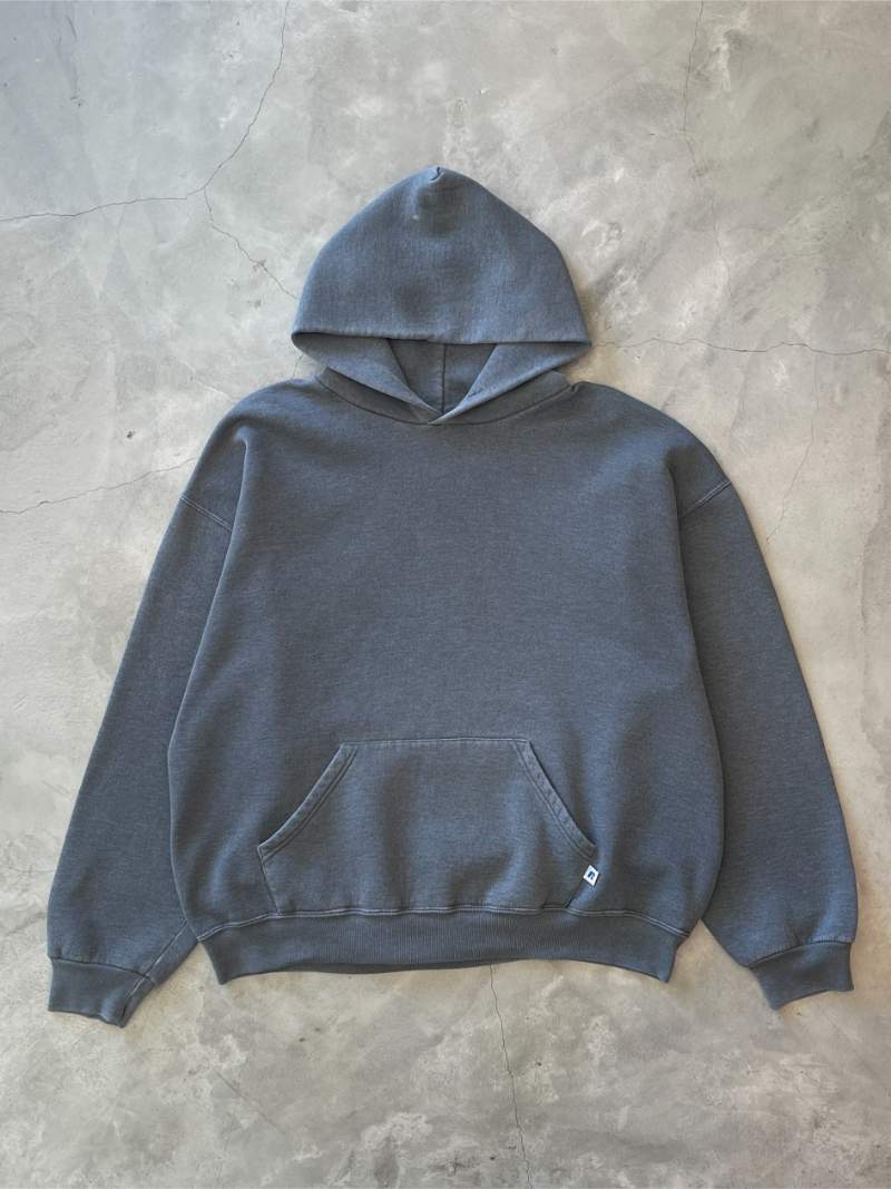 Dark Grey Russell Hoodie - 90s/00s - XL