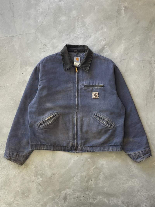 Midnight Blue Carhartt Detroit Jacket - 90s - XL