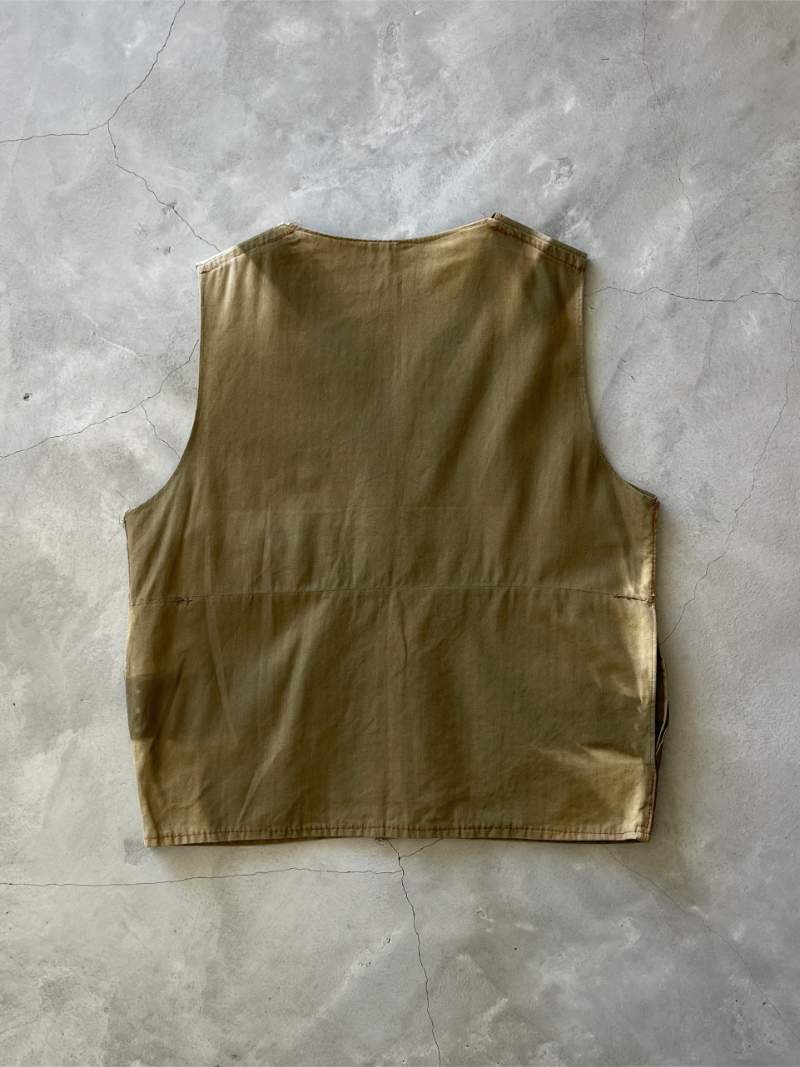 Ammunition Holster Sun Faded HBT Military Vest - 60s - L/XL