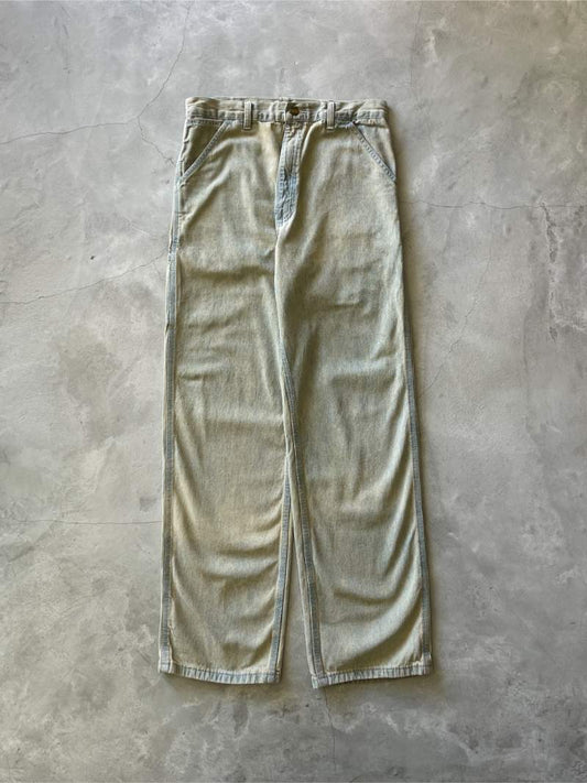 Mud Wash Denim Carhartt Carpenter Pants - 80s - 32"