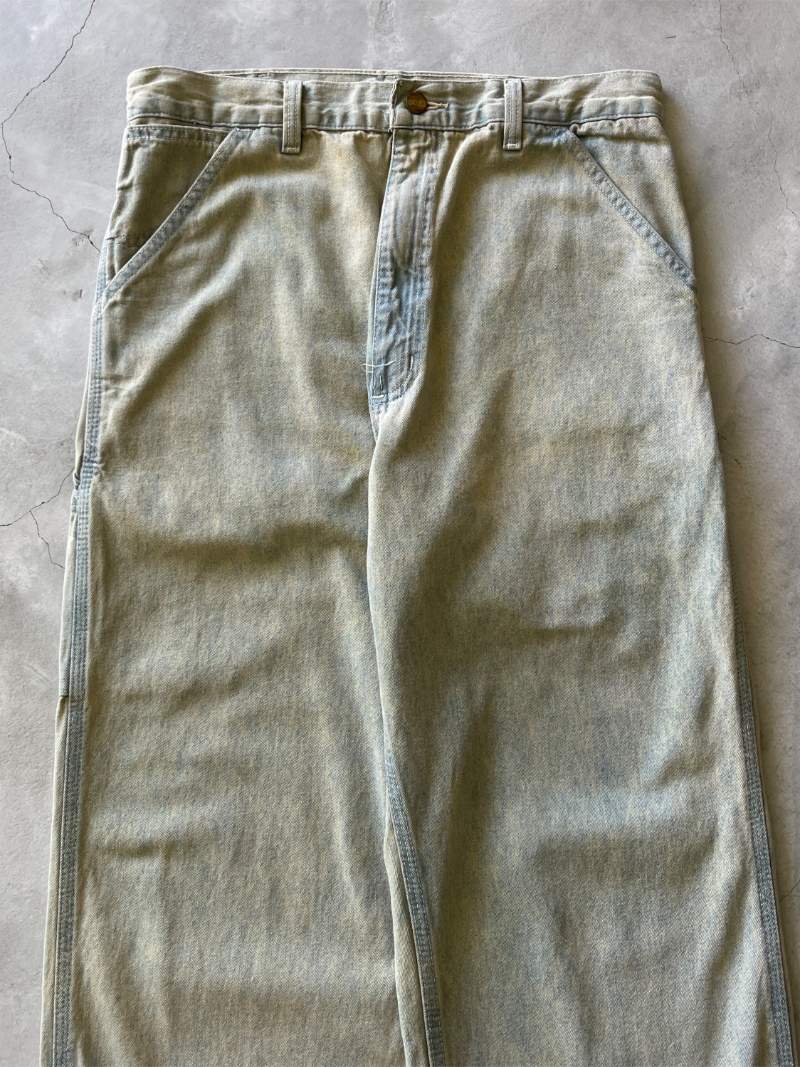 Mud Wash Denim Carhartt Carpenter Pants - 80s - 32"