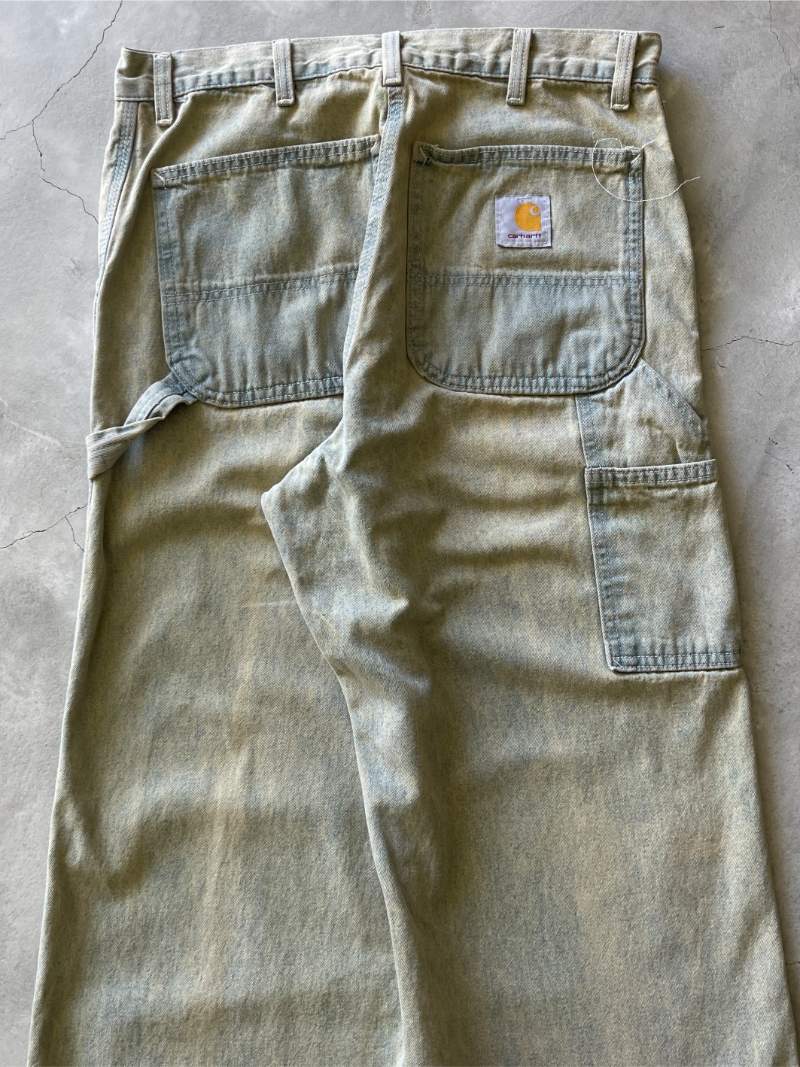 Mud Wash Denim Carhartt Carpenter Pants - 80s - 32"