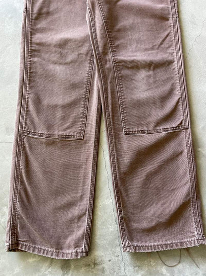 Washed Out Brown Carhartt Double Knee Pants - 90s - 33"