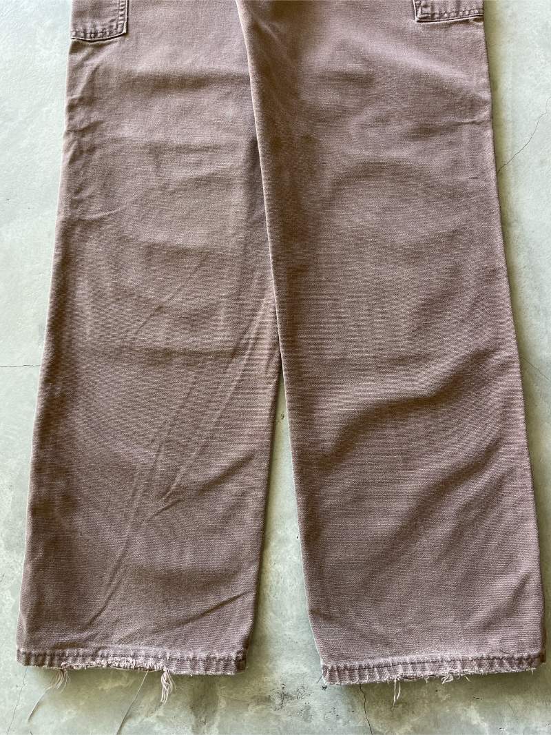 Washed Out Brown Carhartt Double Knee Pants - 90s - 33"