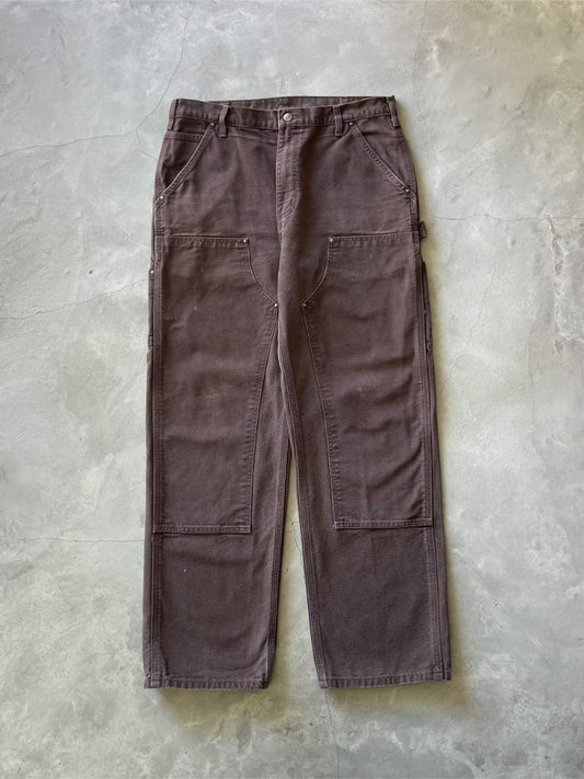 Chocolate Brown Carhartt Double Knee Pants - 90s/00s - 34"