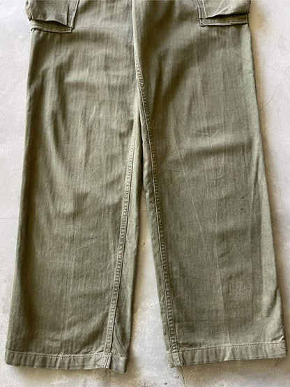 WW2 HBT 13 Star Cargo Pocket Pants - 40s - 30"