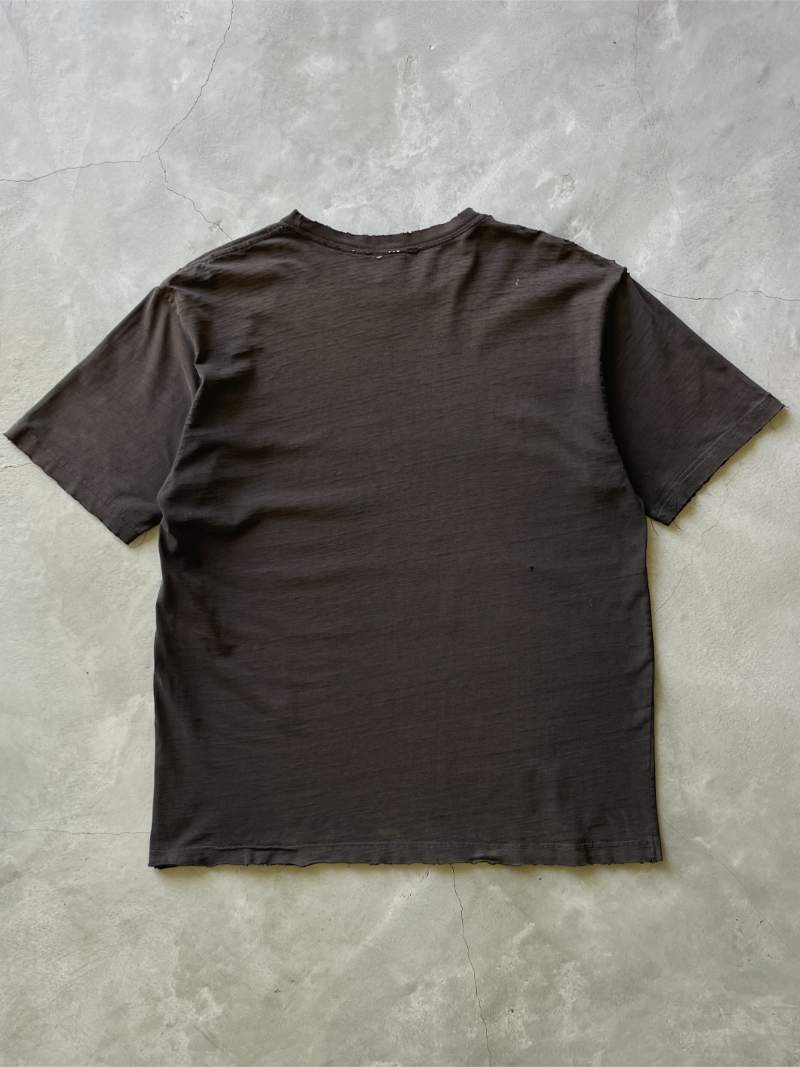 Sun Faded Black Blank T-Shirt - 00s - L