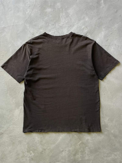 Sun Faded Black Blank T-Shirt - 00s - L